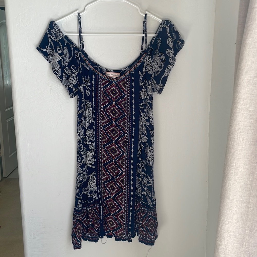 Band of Gypsies. Size small, with straps and off the shoulder.